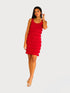 CHACHA Ruffle Sleeveless Knee Length Dress - D760